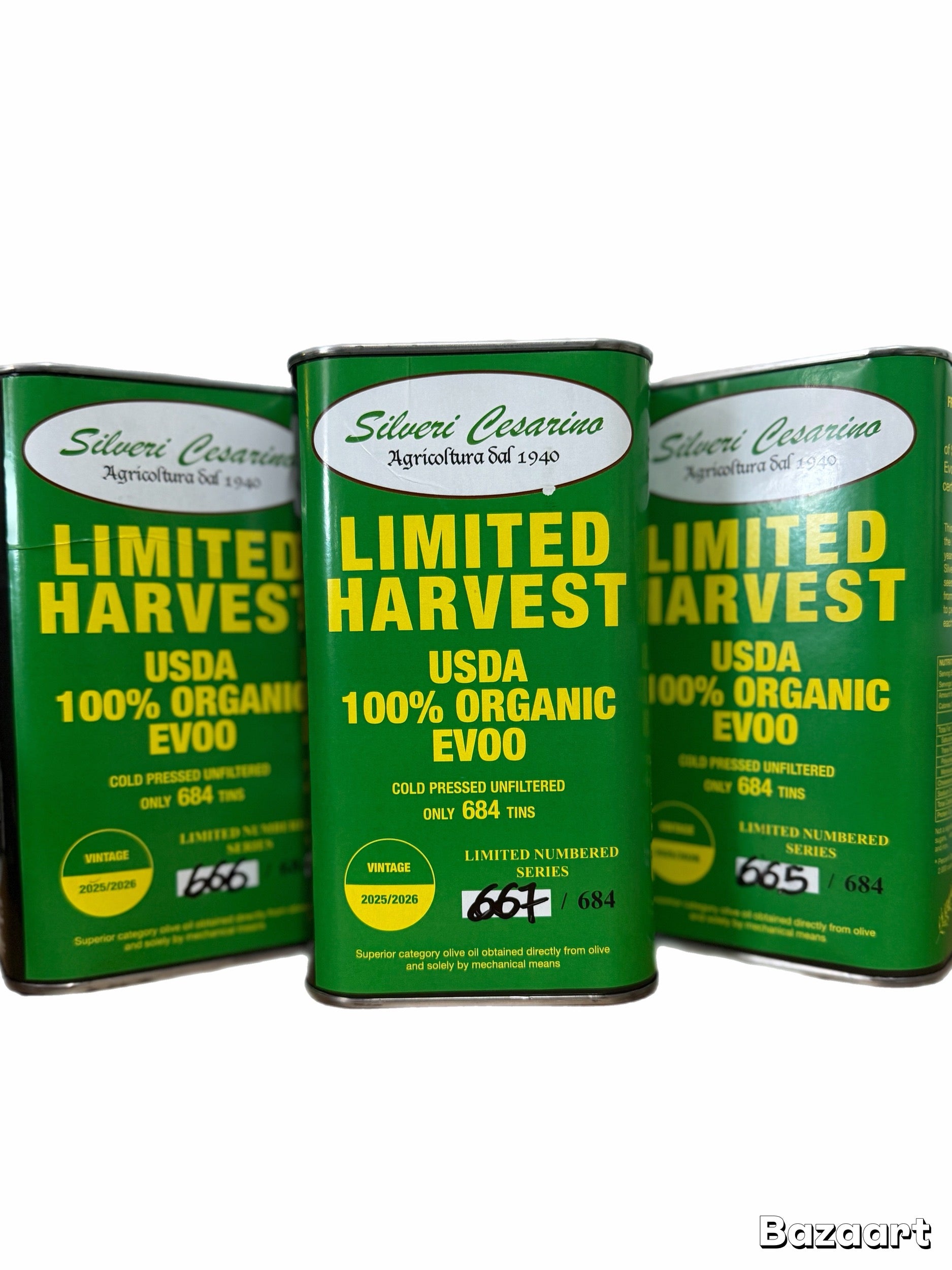 Organic EVOO Small Grove production with gift box - NEW Harvest
