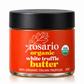 daRosario organic white and black truffle butter, 2 oz jars