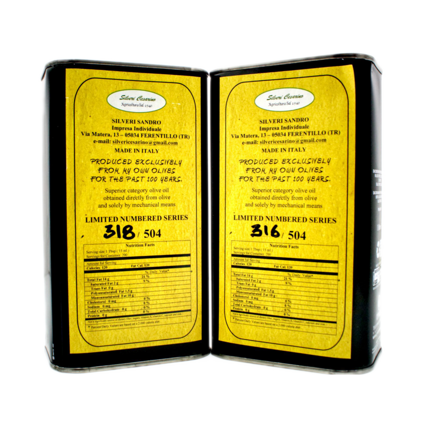 Organic EVOO Small Grove production with gift box