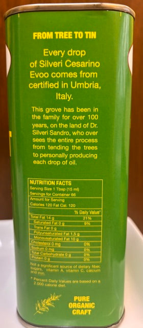 Organic EVOO Small Grove production with gift box - NEW Harvest!
