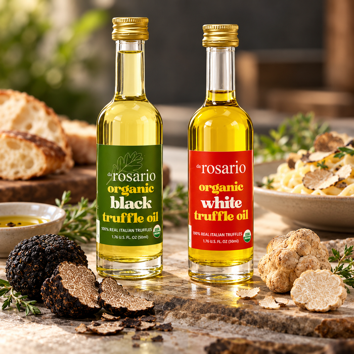 USDA Organic White and Black Truffle Oil Set (2 x 1.76 oz)