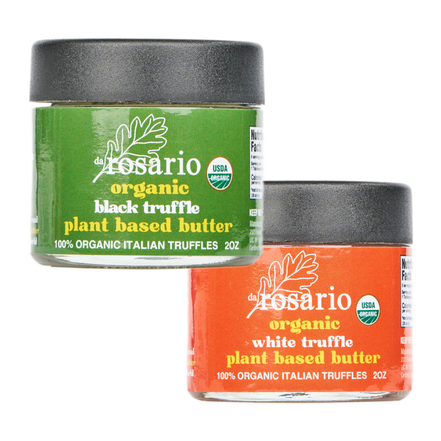 daRosario™ Organic Plant Based White Truffle Butters set 2oz Ea.