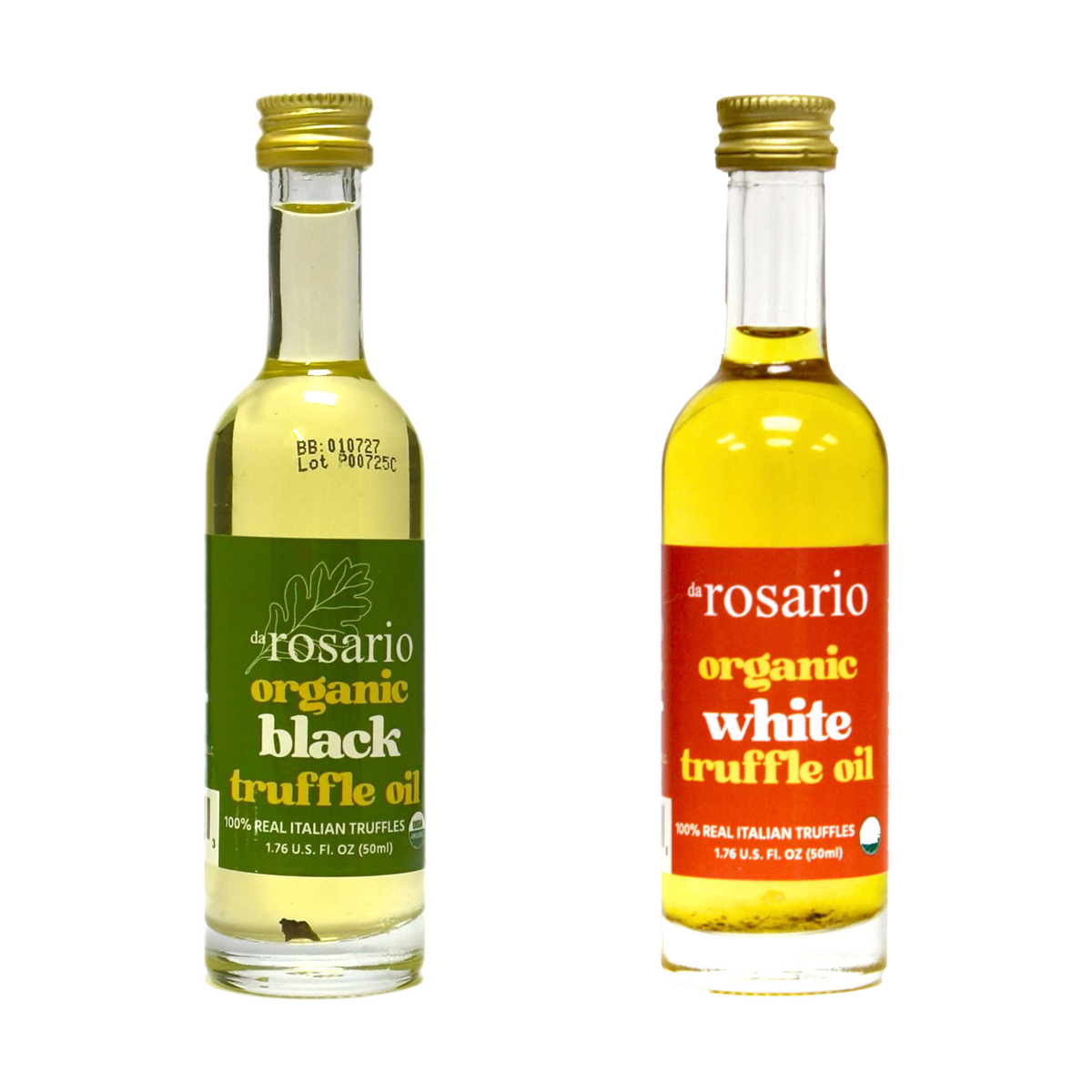 daRosario Organic White and Black Truffle Oil Set
