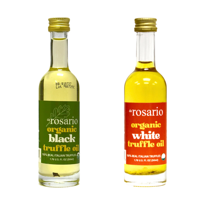 USDA Organic White and Black Truffle Oil Set (2 x 1.76 oz)