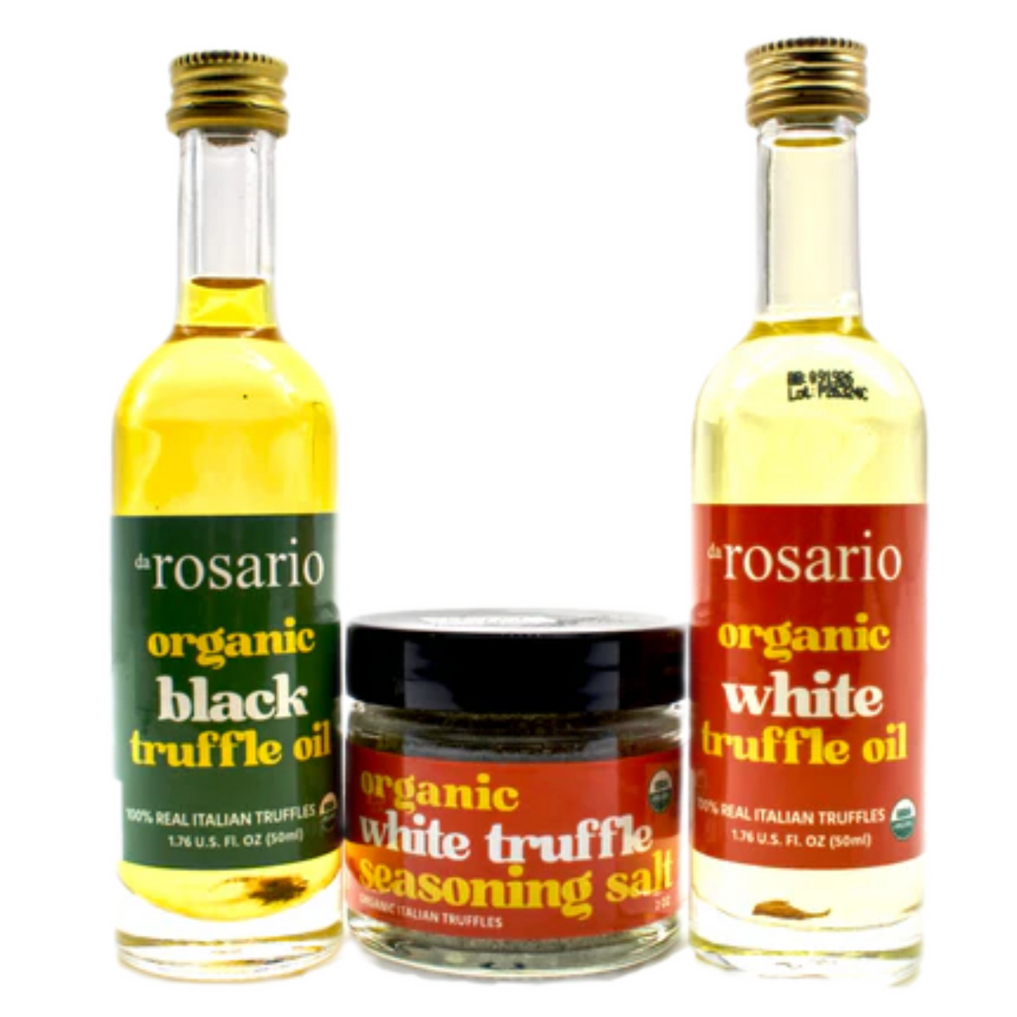 daRosario™ Organic White and Black Truffle Oil with Truffle Seasoning Salt